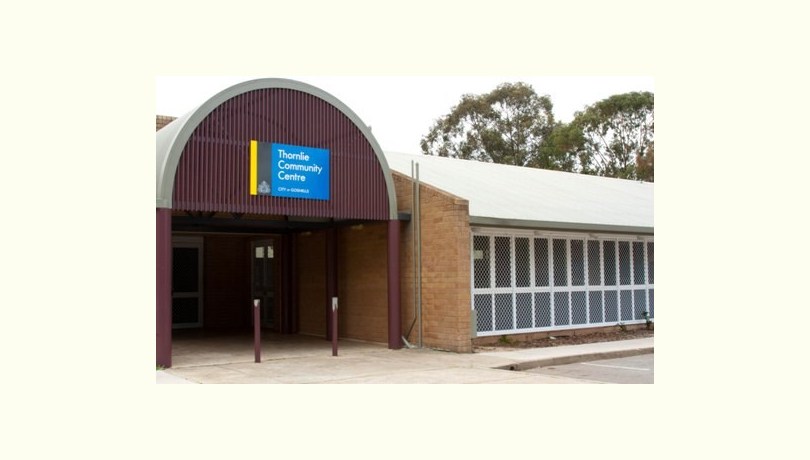 Thornlie community centre   sports hall   front view