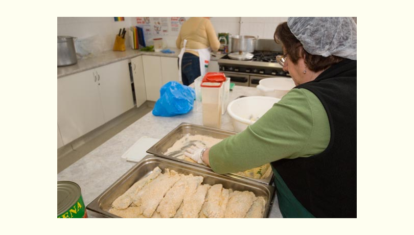 Flinders park community hall   kitchen view
