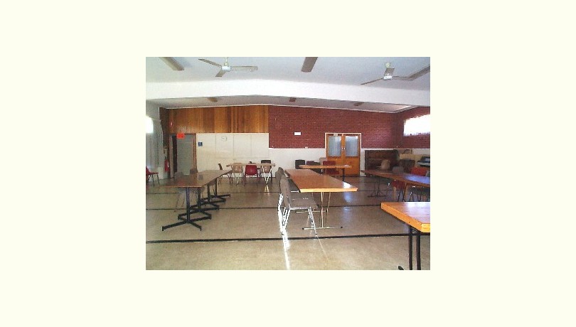 Queenstown community hall   inside view