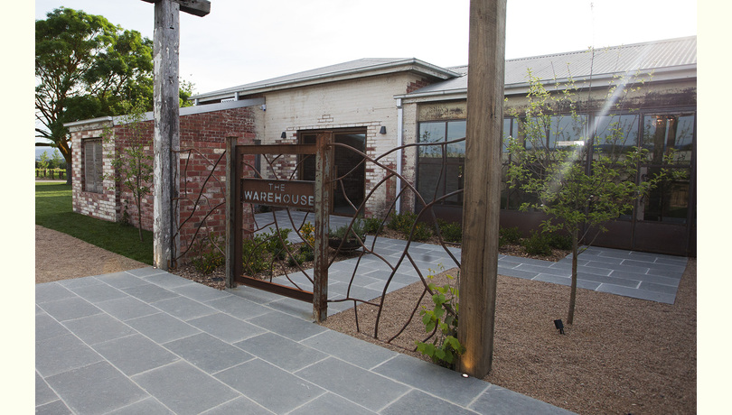 The warehouse entrance
